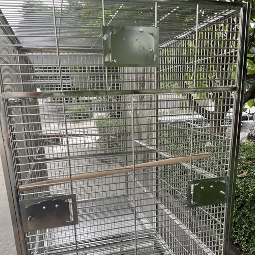 SUS201 Stainless Steel Double Twin Bird Cage for Parrots