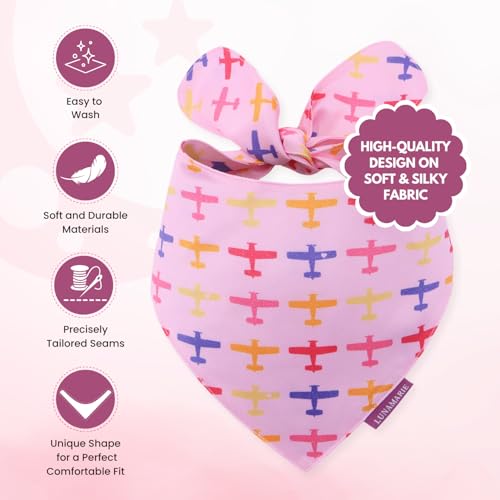 Luxury Pet Birthday Bandanas (Aviator Glam / X-Small)
