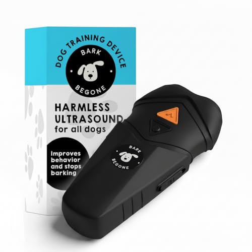Ultrasonic Dog Bark Deterrent & Behavior Corrector (Black Rechargeable (1 Pack))
