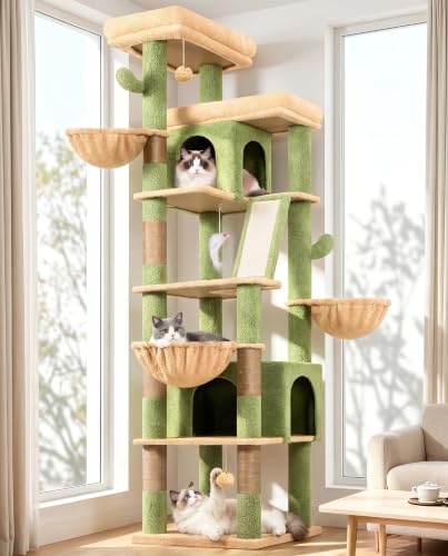 80in Extra Large Cactus Corner Cat Tree Tower S80G (80inch / Green)