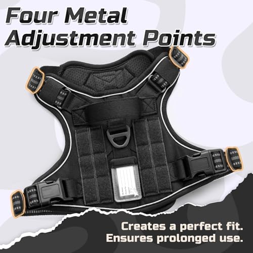 Tactical Dog Harness for Medium (Black / Medium)