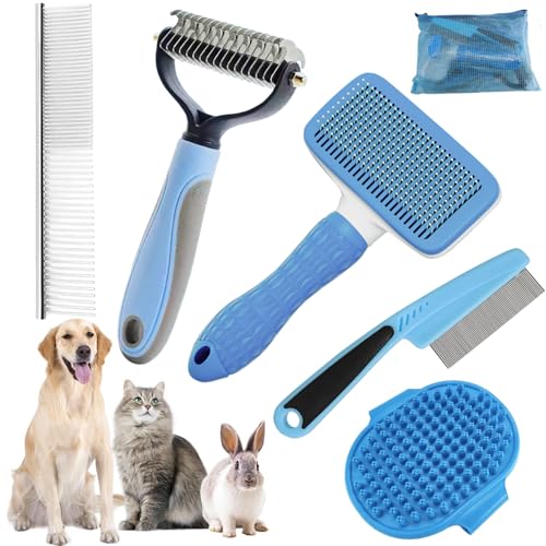 Dog Brush for Shedding (6-Blue)