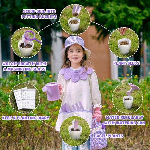 Kid Gardening Set (Purple)