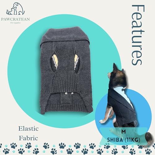 Cute Sweater for Dogs and Cats Soft Flannel Pet Outfit Warm and Cozy Animal Hoodie Small to Large Pet Clothes for Halloween Parties and Everyday Wear (Large)