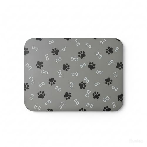 Pet Cat Dog Food Mat Non Slip Mat for Dog Water Bowl Mat Quick Dry Absorbent Cat Feeding Mat
