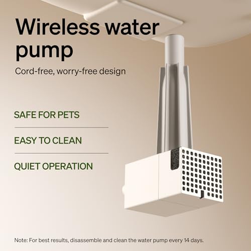 Cat Water Fountain (White / Cordless Fountain)