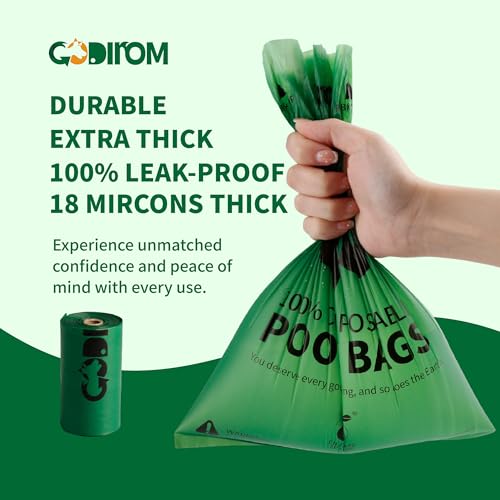 Certified Home Compostable Dog Poop Bags (Dark Green / 120 Count (Pack of 1))