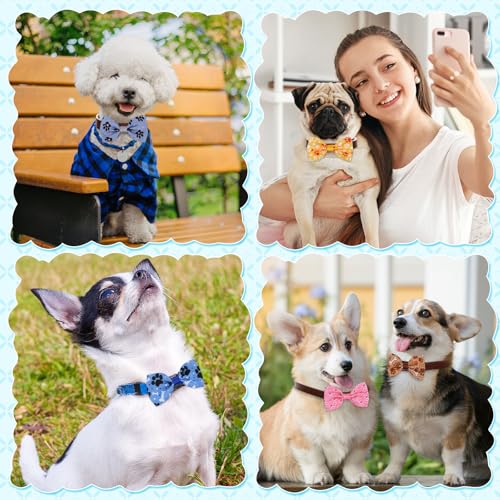 50 Pcs Dog Paw Bow Ties