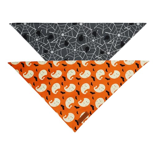Halloween Dog Bandanas 2 Pack (Halloween / Small)