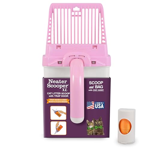 Neater Scooper XL Cat Litter Scoop (Pink / XL - 15 Bags)