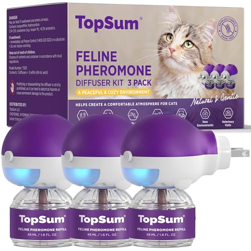 Cat Calming Pheromone Diffuser (Purple / 4.8 Fl Oz)