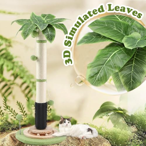 39.4'' Tall Cat Scratching Post (green-39.4inch)
