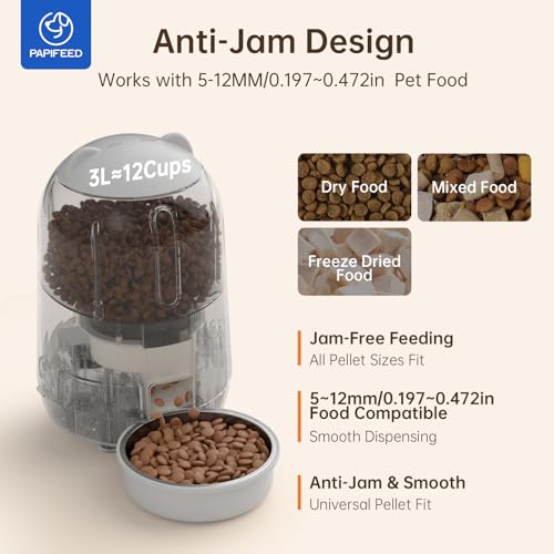 Automatic Cat Feeder with App (Grey)