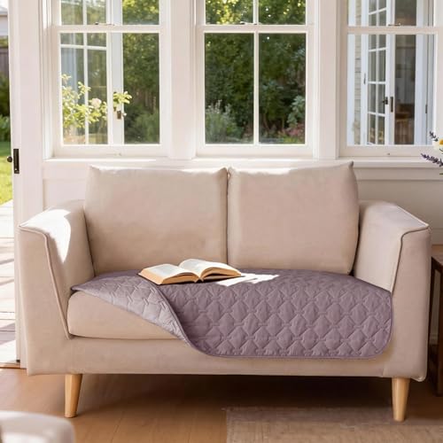 Waterproof Loveseat Cover (32x53 Inch (Pack of 1) / Dark Sea Fog/Light Sea Fog)