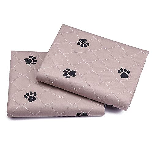 Washable Dog Pee Pads with Puppy Grooming Gloves (18x24 Inch (Pack of 4))