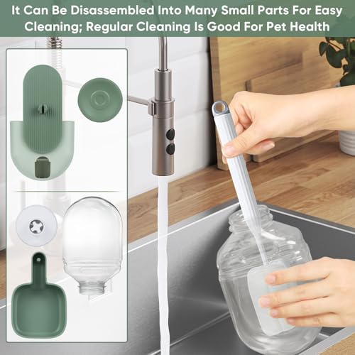 28oz Rabbit Water Bottle Dispenser (Green)