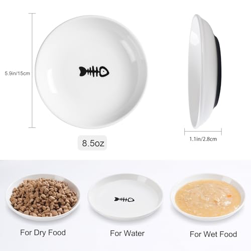 Cat Food Bowl (Shallower-6 Pack)
