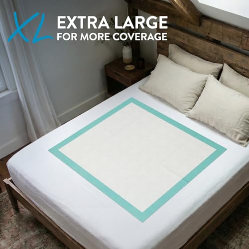 Extra Large Super Absorbent Disposable Bed Pads for Incontinence Ultra Thick and Absorbent Bed Pads Disposable Adult (40" x 36")