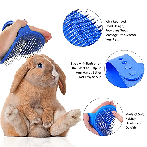 7 Piece Small Pet Grooming Kit with Brush (Blue)