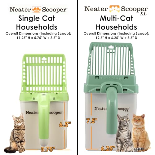 Neater Scooper XL Cat Litter Scoop (Green / XL - 15 Bags)