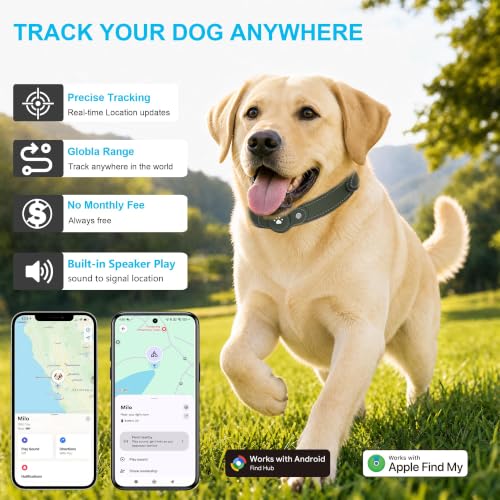 GPS Tracker for Dogs (Green / S(8.5''-13''))