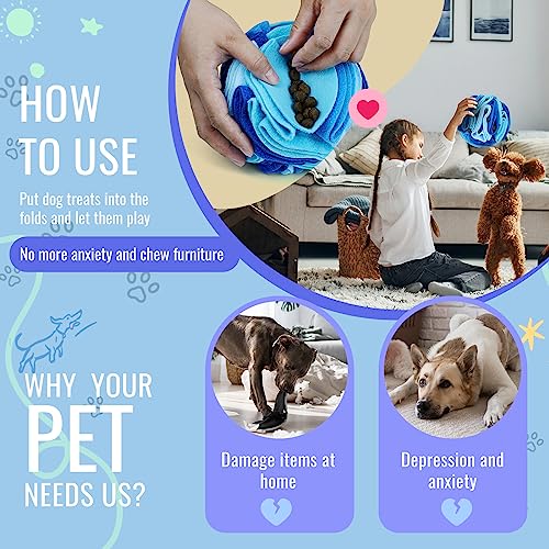 Pet Snuffle Ball (Ocean blue / 10cm)