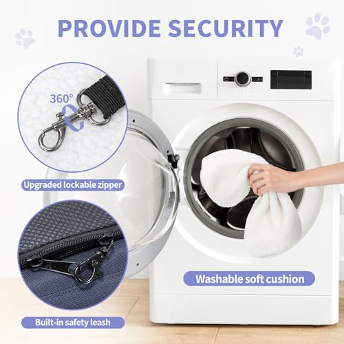 Airline Approved Pet Carrier for Small Dogs & Cats (Navy / 19.0"L x 9.0"W x 12.0"H)