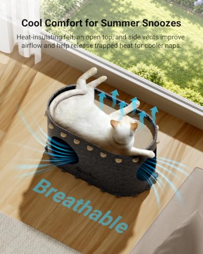Cat House for Indoor Cats (Sesame Gray / Single)