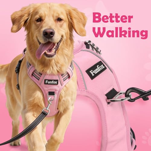 Dog Harness No Pull (Pink / Small)