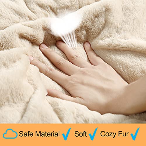 Dog Crate Pad Washable Dog Bed for Crate Large Cozy Mat 42 (42.0"L x 28.0"W x 1.0"Th / cream)