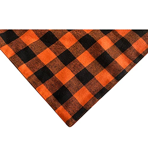 Fall Dog Bandanas 2 Pack (Orange / Large)