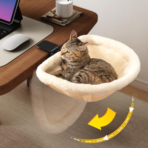 Cat Desk Bed One (Cream)