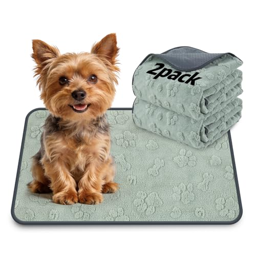 Washable Puppy Pads (Green Dog Element / 18"x24"(Pack of 2))