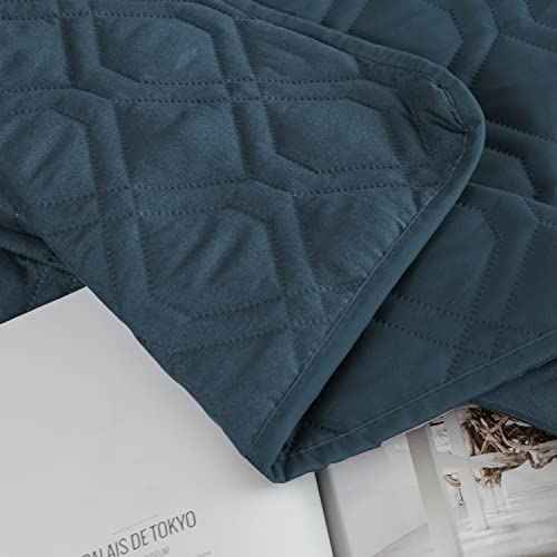 Waterproof Dog Bed Cover Pet Blanket for Furniture Bed Couch Sofa Reversible (40x90 Inch (Pack of 1) / Navyblue)