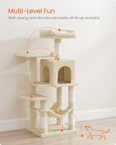 Cat Tree 44.1 (44.1 Inches / Beige)