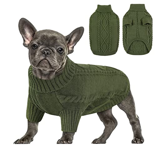 Dog Sweater for Small to Large Dogs (Large / Army Green)