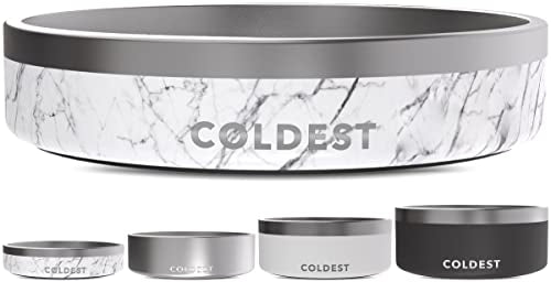 Coldest Dog Bowl (21 oz / Carrara Marble)