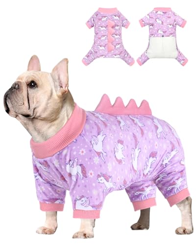 Dinosaur Costume Dog Pajamas (Medium / Unicorn style#2)