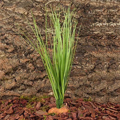Fake Green Grass Reptile Terrarium Plants for Lizard Snake Tank (G-fake Green Grass Plant)