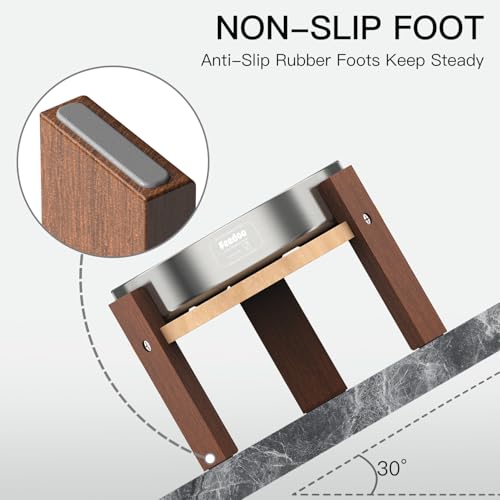 Elevated Dog Bowl Stand (6" Height 2Cups Slow Feeder)