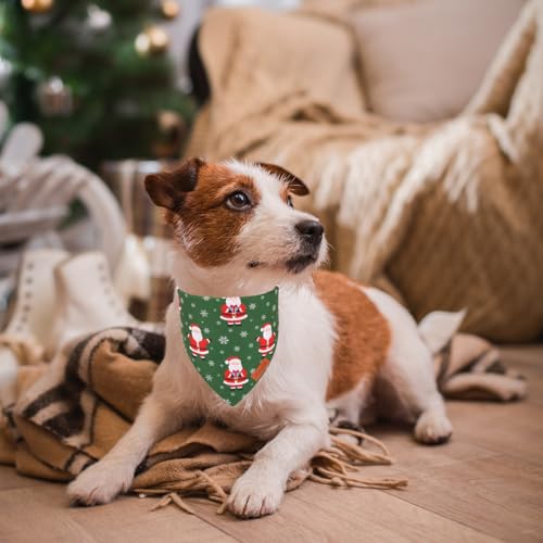 Christmas Dog Bandana (Large / Red and green)