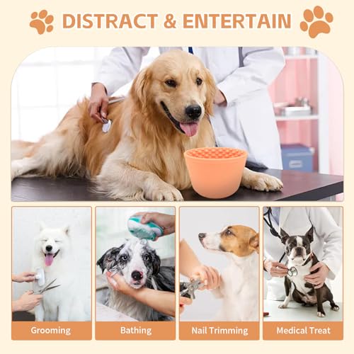 Dog Lick Bowl (M-L / Orange)