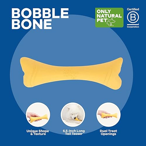 Rubber Boredom Buster Treat Stuffer Dog Toys (Yellow)