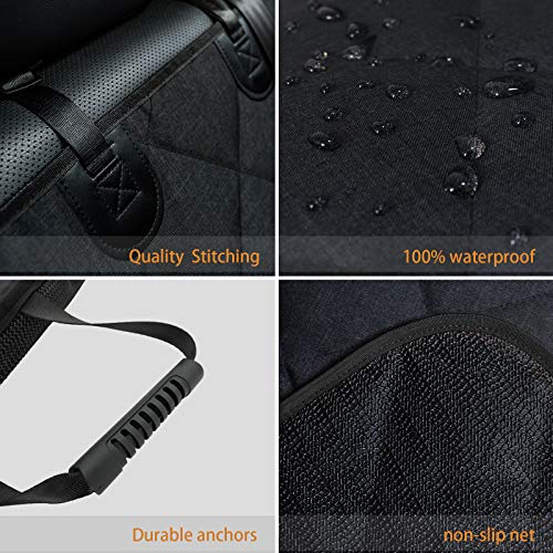 Bench Dog Car Seat Cover for Back Seat Waterproof Seat Covers Durable Scratch Proof Nonslip (52''Lx50"W)
