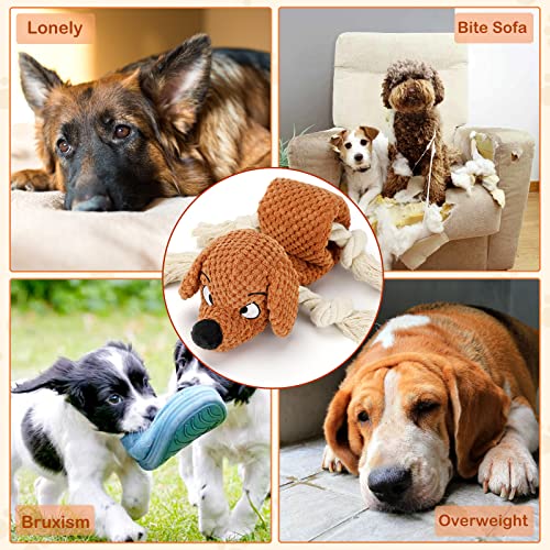 Dog Toys Squeaky Dog Chew Toy with Crinkle Paper (Dog)