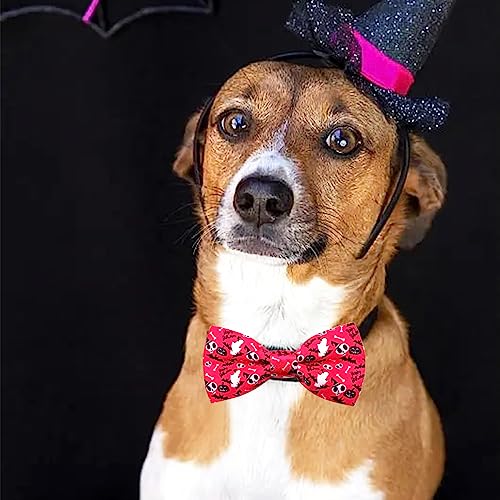 10 Pack Dog Bowties Halloween for Small Dogs Sliding Collar (S/M)