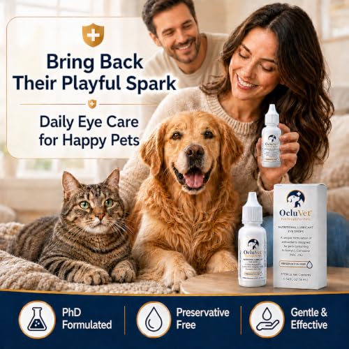 Pet Eye Drops for Dogs & Cats (1 Count (Pack of 1))