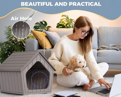 Outdoor Dog House (Grey / 23.43*22.64*22.8)