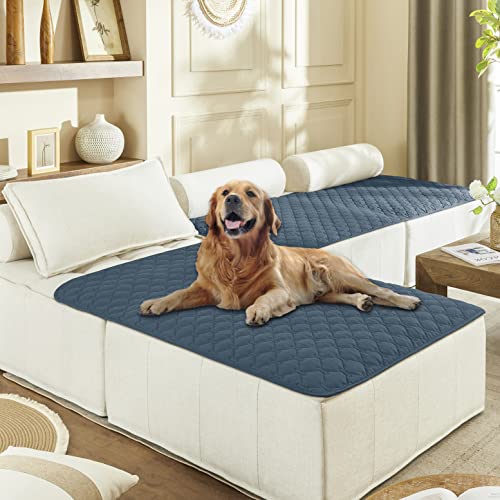 Waterproof Blanket for Dogs (40x50 Inch (Pack of 1) / Dark Blue)