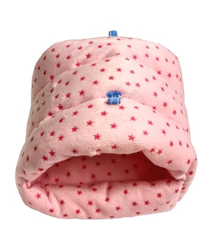 Guinea Pig Warm Cave Bed (M / Star-Pink)